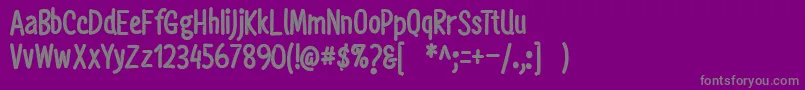 More about Mightyful Font Mightyful Font – Gray Fonts on Purple Background
