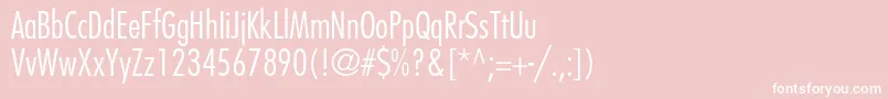 FuturastdCondensedlight Font – White Fonts on Pink Background