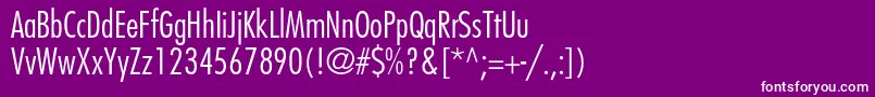 FuturastdCondensedlight Font – White Fonts on Purple Background