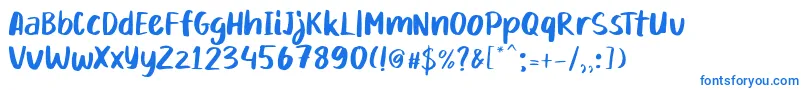 Weitere Informationen zur Mikadoby-Schriftart Mikadoby-Schriftart – Blaue Schriften