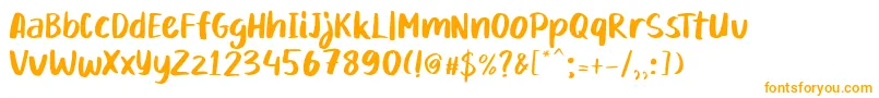 Weitere Informationen zur Mikadoby-Schriftart Mikadoby-Schriftart – Orangefarbene Schriften