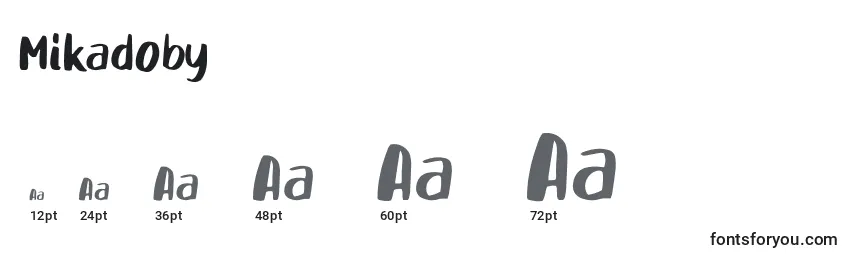 Mikadoby (134341) Font Sizes