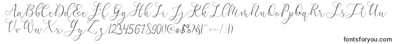 Czcionka mikayla – czcionki kaligraficzne