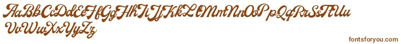 MilestoneFreeVersion Script-Schriftart – Braune Schriften