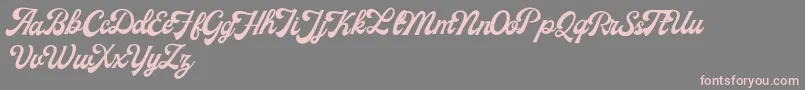 fuente MilestoneFreeVersion Script – Fuentes Rosadas Sobre Fondo Gris