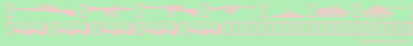 MILIF    Font – Pink Fonts on Green Background