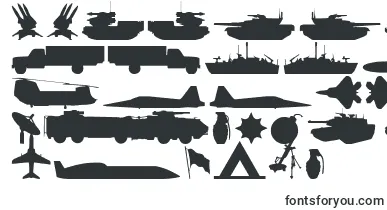 Military RPG font – army Fonts