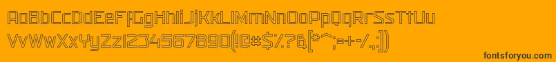 militech o 2019 04 13-fontti – mustat fontit oranssilla taustalla