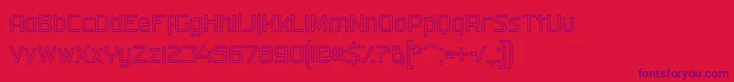 militech o 2019 04 13 Font – Purple Fonts on Red Background