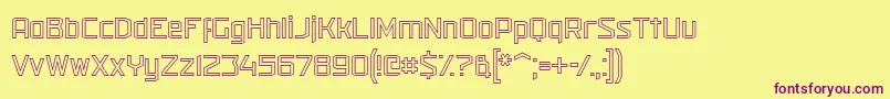 militech o 2019 04 13 Font – Purple Fonts on Yellow Background