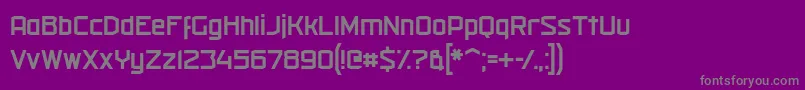 militech r 2019 04 13 Font – Gray Fonts on Purple Background