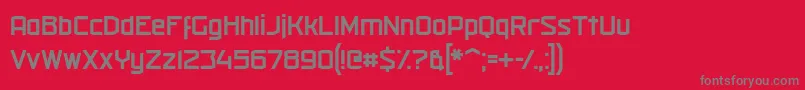 militech r 2019 04 13 Font – Gray Fonts on Red Background