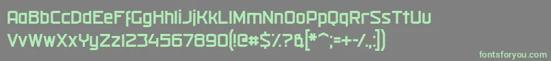 militech r 2019 04 13 Font – Green Fonts on Gray Background