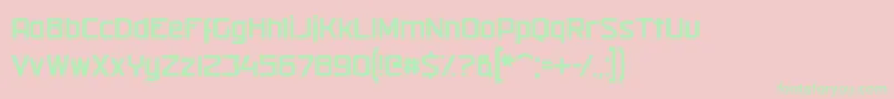 militech r 2019 04 13 Font – Green Fonts on Pink Background