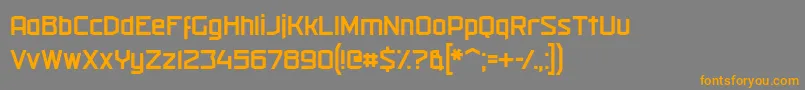 militech r 2019 04 13 Font – Orange Fonts on Gray Background