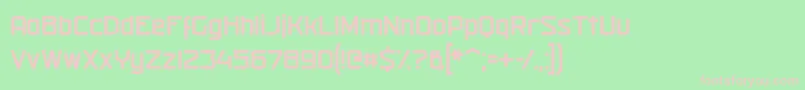 Шрифт militech r 2019 04 13 – розовые шрифты на зелёном фоне