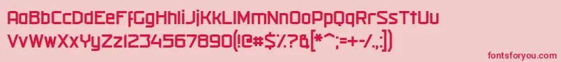 militech r 2019 04 13 Font – Red Fonts on Pink Background