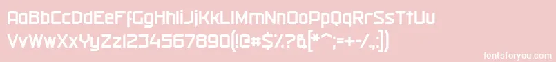 militech r 2019 04 13 Font – White Fonts on Pink Background