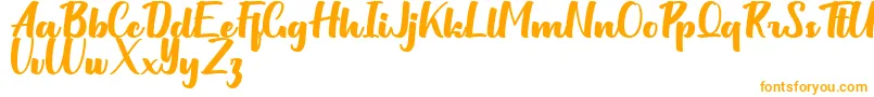 フォントMilittan Personal Use Only – オレンジのフォント
