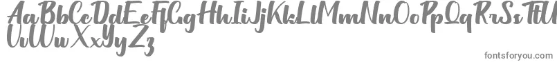 Шрифт Milittan Personal Use Only – серые шрифты на белом фоне