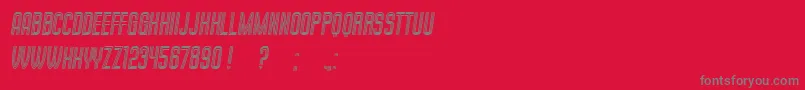 MilkandChocolate Italic Font – Gray Fonts on Red Background