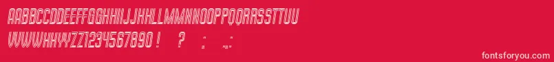 MilkandChocolate Italic Font – Pink Fonts on Red Background