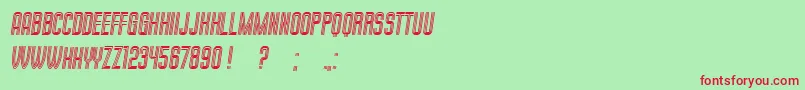 MilkandChocolate Italic Font – Red Fonts on Green Background