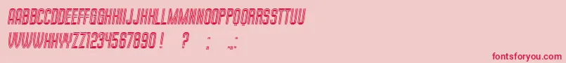 MilkandChocolate Italic Font – Red Fonts on Pink Background