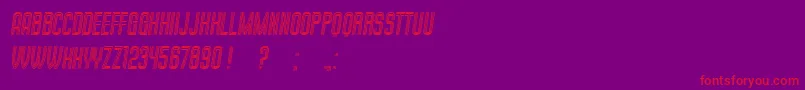 MilkandChocolate Italic Font – Red Fonts on Purple Background