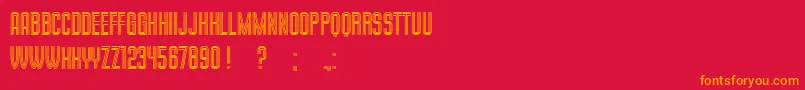 MilkandChocolate Font – Orange Fonts on Red Background