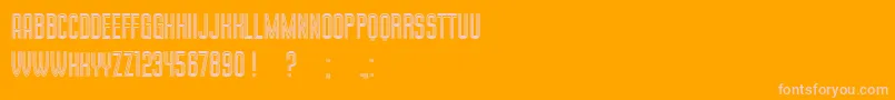 Шрифт MilkandChocolate – розовые шрифты на оранжевом фоне