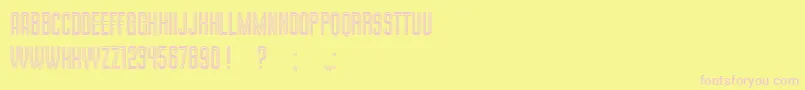 MilkandChocolate Font – Pink Fonts on Yellow Background