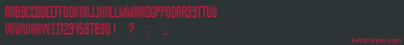 MilkandChocolate Font – Red Fonts on Black Background