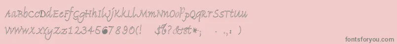 Подробнее о шрифте Pidemontal Шрифт Pidemontal – серые шрифты на розовом фоне
