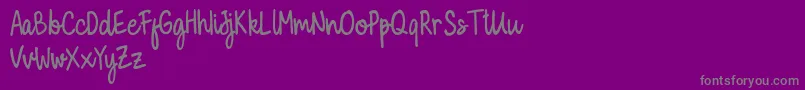 fuente Milky Cookies Script Demo – Fuentes Grises Sobre Fondo Morado