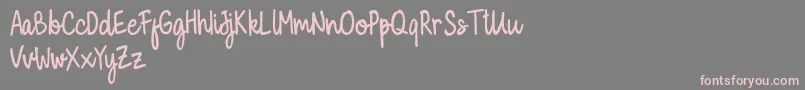 Milky Cookies Script Demo Font – Pink Fonts on Gray Background