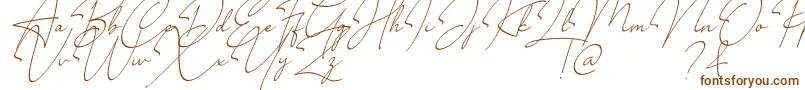 Millano Font – Brown Fonts on White Background
