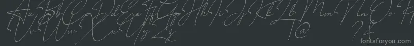 Millano Font – Gray Fonts on Black Background