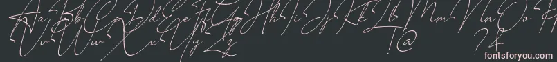 Millano Font – Pink Fonts on Black Background