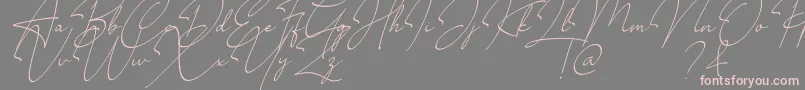 Millano Font – Pink Fonts on Gray Background