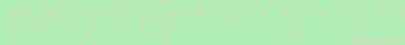 Millano Font – Pink Fonts on Green Background