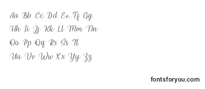 フォントMillenial script