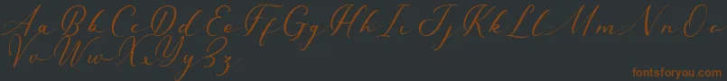 Millerstone DEMO Font – Brown Fonts on Black Background