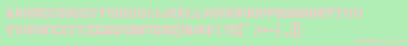 OldSchoolUnitedInline Font – Pink Fonts on Green Background