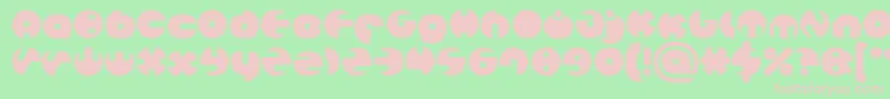 MILLION Bold Font – Pink Fonts on Green Background