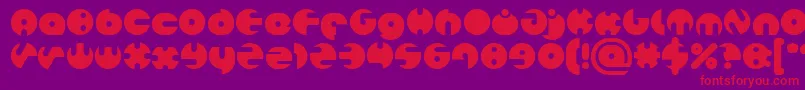 MILLION Bold Font – Red Fonts on Purple Background