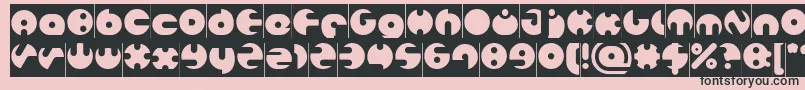 MILLION Inverse Font – Black Fonts on Pink Background