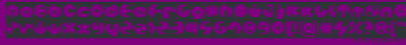 MILLION Inverse Font – Black Fonts on Purple Background