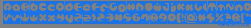 MILLION Inverse Font – Blue Fonts on Gray Background