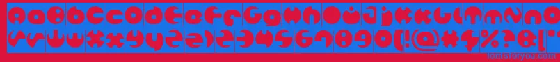 MILLION Inverse Font – Blue Fonts on Red Background